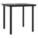 vidaXL Ensemble à manger de jardin avec coussins 5Pièces Beige poly rotin