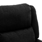 vidaXL Fauteuil inclinable Noir Tissu