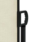 vidaXL Auvent latéral rétractable crème 120x600 cm