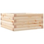 vidaXL Jardinière 50x50x23 cm bois de pin massif