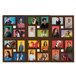 vidaXL Collage de cadres photo de photo 24x(13x18 cm) Marron foncé MDF