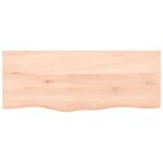 vidaXL Étagère de vasque murale acier et bois de chêne massif