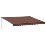 vidaXL Auvent rétractable automatique marron 450x350 cm