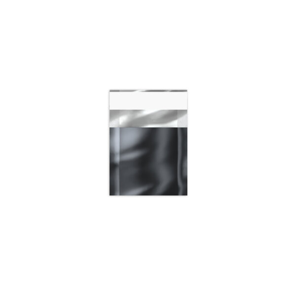 Lot de 100 sachet alu métallisé brillant noir 45x40 mm