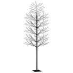 vidaXL Sapin de Noël 2000 LED blanc froid Cerisier en fleurs 500 cm