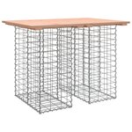 vidaXL Banc de jardin design gabion 100x70x72cm bois massif de douglas