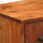 vidaXL Commode à tiroirs 60x30x75 cm Bois d'acacia massif