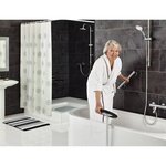 RIDDER Barre d'appui de sécurité Premium 30cm Aluminium Chrome et noir