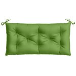 vidaXL Coussin de banc de jardin vert mélangé 100x50x7 cm tissu