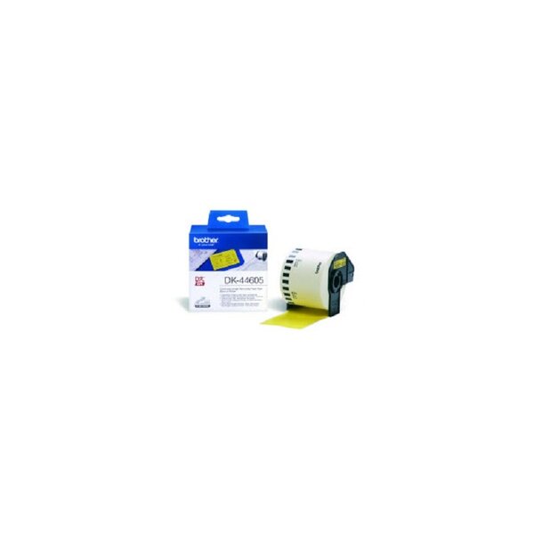 DK-44605 Continuous Removable Yellow Paper Tape (62mm) Jaune
