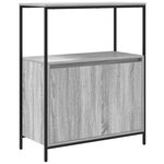 Ensemble de meubles de salle de bain 5 pièces vidaXL Gris Sonoma en bois d'ingénierie