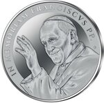 Pièce de monnaie en Argent 5 Dollars g 31.1 (1 oz) Millésime 2025 POPE FRANCIS