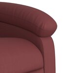 vidaXL Fauteuil de massage inclinable Rouge bordeaux Similicuir