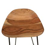 vidaXL Tabourets de bar lot de 2 bois d'acacia massif