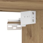 vidaXL Haut meuble en chêne 80x33x150 cm Bois d'ingénierie