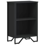 vidaXL Bibliothèque noir 50x31x74 5 cm bois d'ingénierie