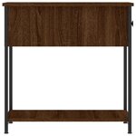 vidaXL Tables de chevet 2Pièces chêne marron 30x60x60cm bois d'ingénierie