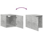 vidaXL Armoire de rangement mince gris béton 40x42 5x225 cm