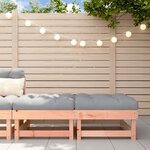vidaXL Repose-pieds de jardin et coussins lot de 2 bois massif douglas