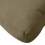 vidaXL Coussin de palette taupe mélangé 60x60x10 cm tissu