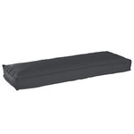 vidaXL Coussins de palette pour banc 2 Pièces Noir 120x40x8 cm Tissu Oxford