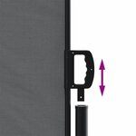 vidaXL Auvent latéral rétractable anthracite 200x1000 cm