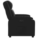 vidaXL Fauteuil inclinable électrique Noir Similicuir