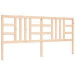 vidaXL Cadre de lit avec tête de lit 200x200 cm bois massif