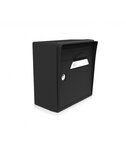Pack de 4 boîtes aux lettres murales - 2x "Vache de pub  [VanLuc]" - 2x "Noir intense"