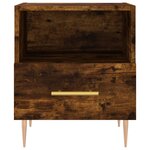 vidaXL Tables de chevet 2Pièces chêne fumé 40x35x47 5cm bois d’ingénierie