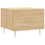 vidaXL Tables basses 2 Pièces chêne sonoma 50x50x40 cm bois d'ingénierie