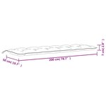 vidaXL Coussins de banc de jardin lot de 2 motif de feuilles tissu