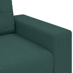 Canapé 3 places vidaXL Vert Foncé 180 cm en Tissu