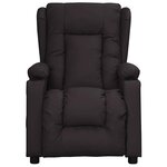 vidaXL Fauteuil de massage Noir Similicuir