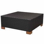Salon de jardin meuble d'extérieur ensemble de mobilier 8 pièces avec coussins résine tressée noir 02_0017755