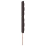 vidaXL Tête de lit Design Lignes Marron Foncé 200 cm Tissu