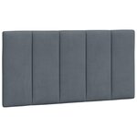 vidaXL Cadre de lit sans matelas gris foncé 100x200 cm velours
