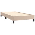 vidaXL Cadre de lit Cappuccino 90x190 cm Similicuir
