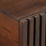 vidaXL Table basse marron 80x51x40 cm bois de massif manguier