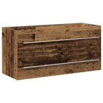 vidaXL Cabinet de lavabo de salle de bain avec lavabo intégré en bois récupéré