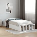 vidaXL Cadre de lit sans matelas blanc 90x200 cm