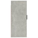 vidaXL Meuble TV mural Gris béton 40x34 5x80 cm