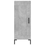 vidaXL Buffet haut Gris béton 34 5x34x180 cm Bois d'ingénierie