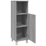 vidaXL Armoire de bain Sonoma gris 30x30x95 cm Bois d'ingénierie