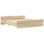 vidaXL Cadre de lit sans matelas chêne sonoma 200x200 cm