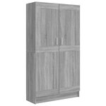 vidaXL Bibliothèque Sonoma gris 82 5x30 5x150 cm Bois d'ingénierie