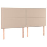 vidaXL Têtes de lit 4 Pièces Cappuccino 90x5x78/88 cm Similicuir