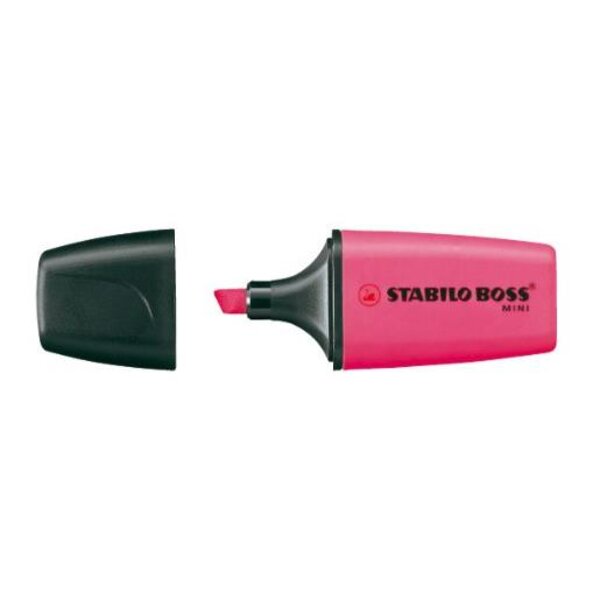Surligneur BOSS MINI Pte Biseautée 2 - 5 mm Rose STABILO