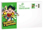 Prêt-à-Poster - Lettre verte suivie - 250g - Pochette XS - Wonder Woman