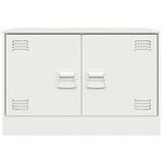 vidaXL Meubles TV 2 Pièces blanc 67x39x44 cm acier